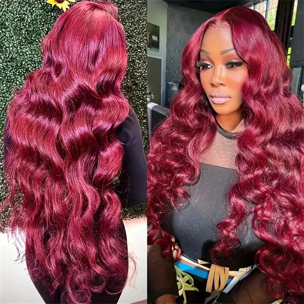 Long Wavy Red Hair – Elegant & Voluminous Synthetic Wig