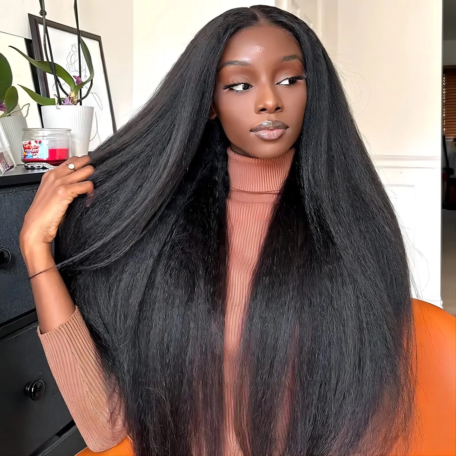 Black Long Straight Hair Extension – Sleek, Silky & Natural Look