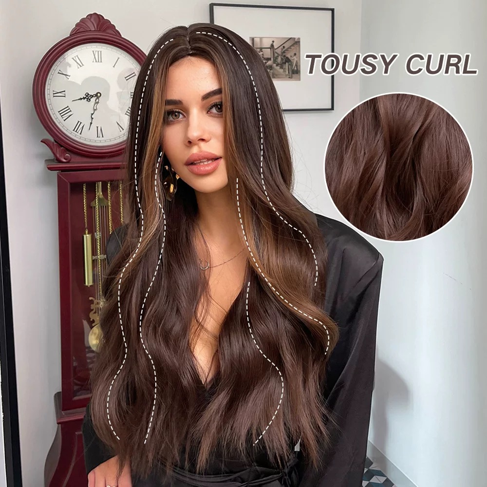 Long Wavy Brown Hair Extension – Luxurious Full-Length Waves