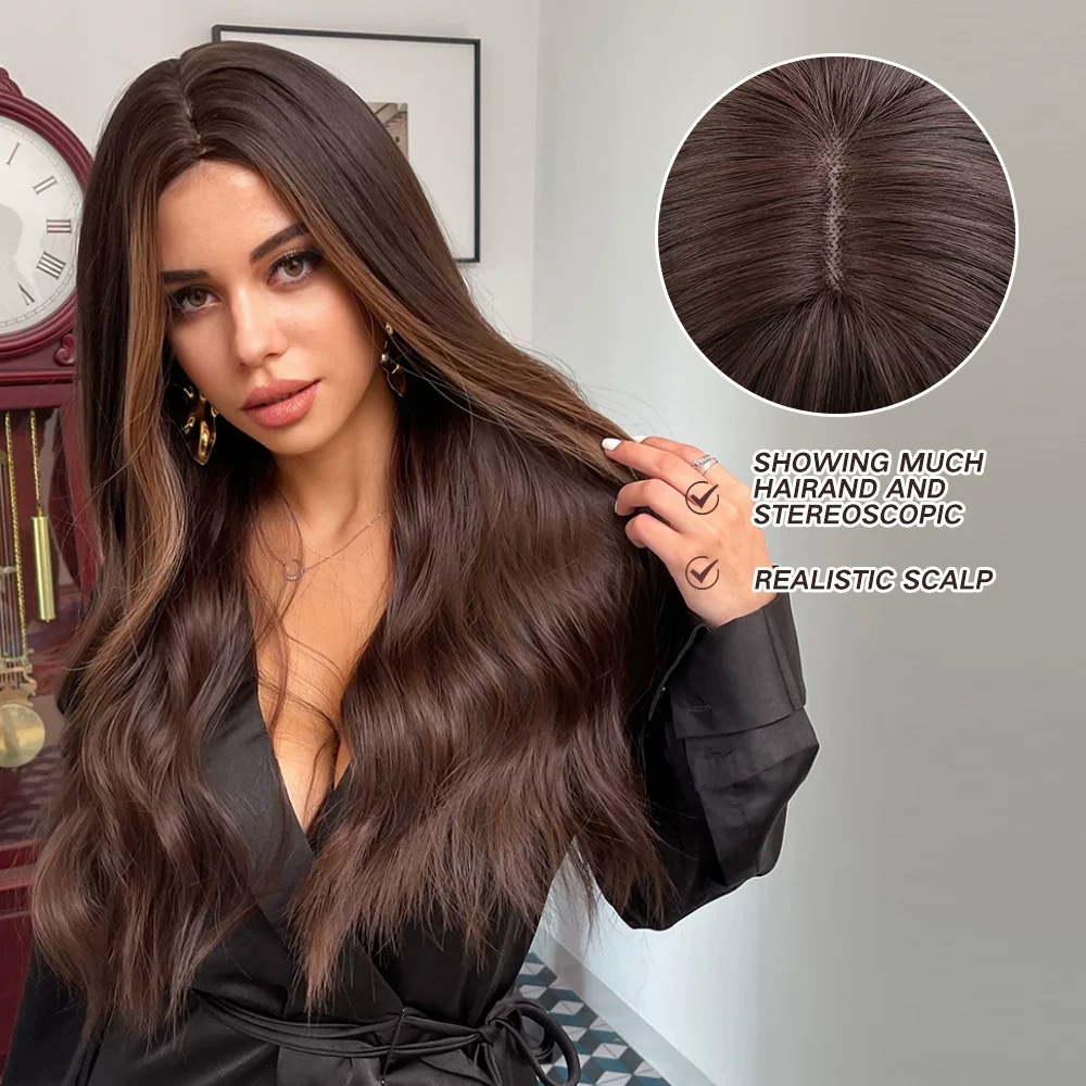Long Wavy Brown Hair Extension – Luxurious Full-Length Waves
