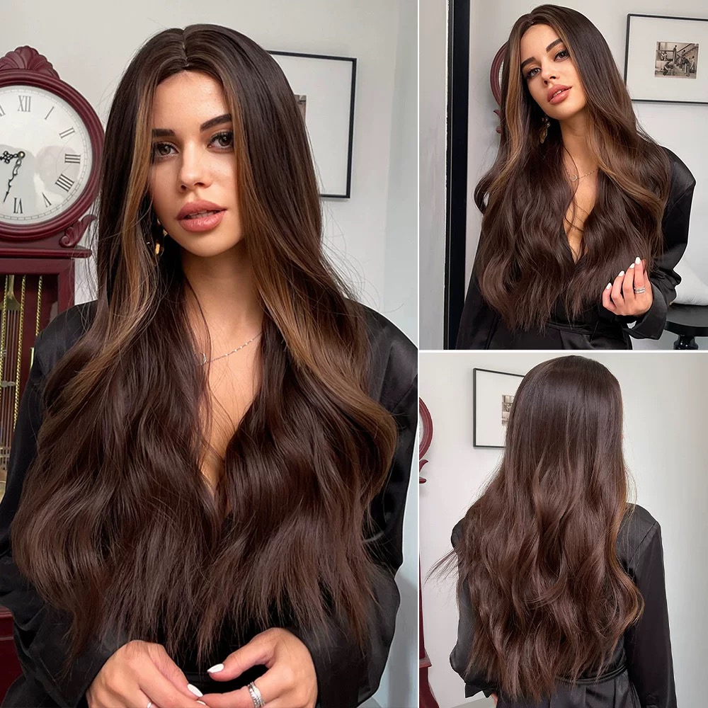 Long Wavy Brown Hair Extension – Luxurious Full-Length Waves