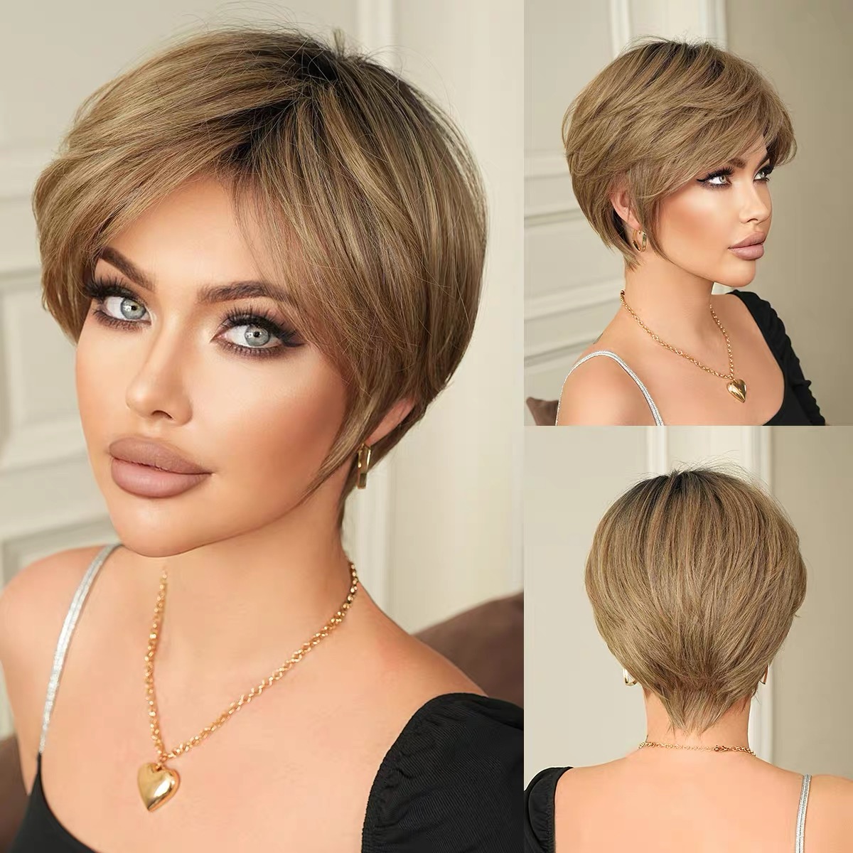 Short Straight Gold Hair – Sleek & Chic Style