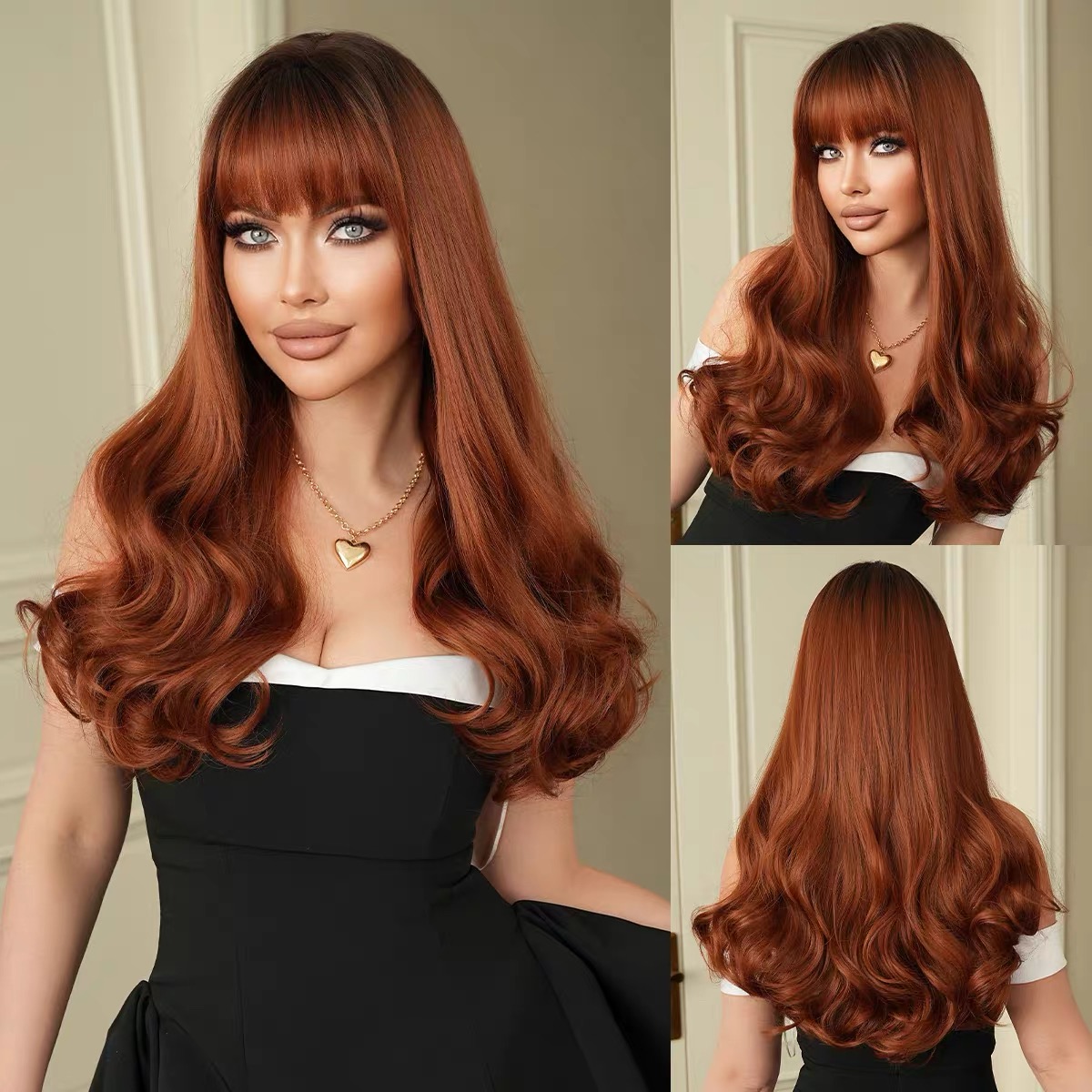 Red Long Wavy Hair – Elegant Loose Waves for a Stunning Look
