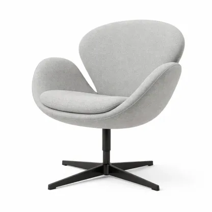 Fauteuil pivotant moderne gris clair