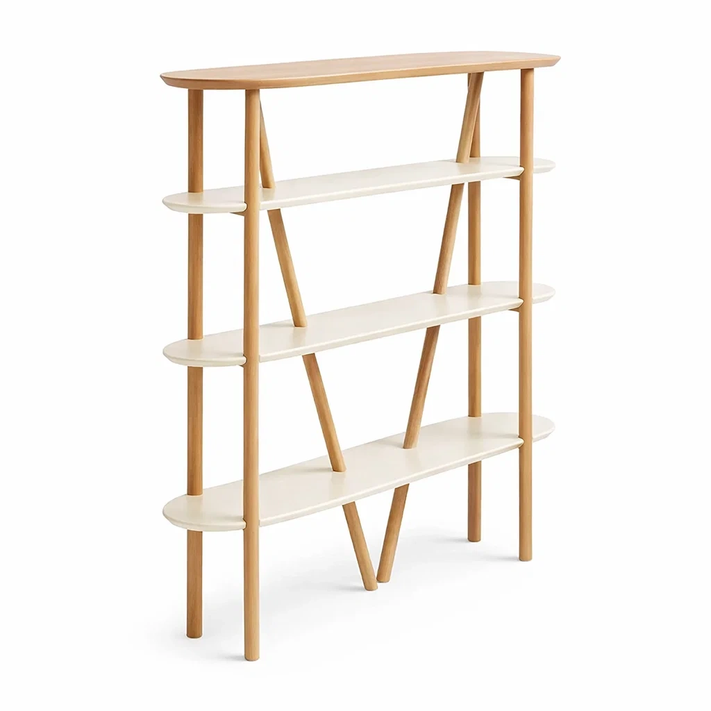Etagere de rangement moderne bois clair blanc-nordicnestle