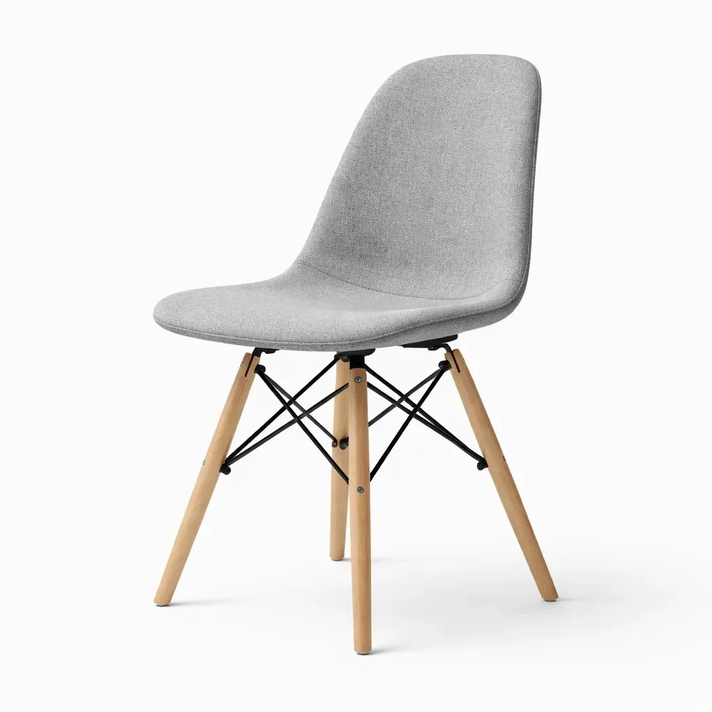 Chaise scandinave avec pieds bois