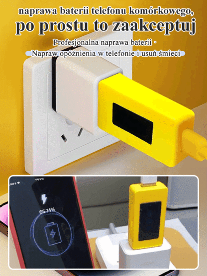 🔥 Inteligentny Chip USB Regenerujący Baterię | Kondycja do 99% & Telefon 3x Szybszy | Ekran LCD