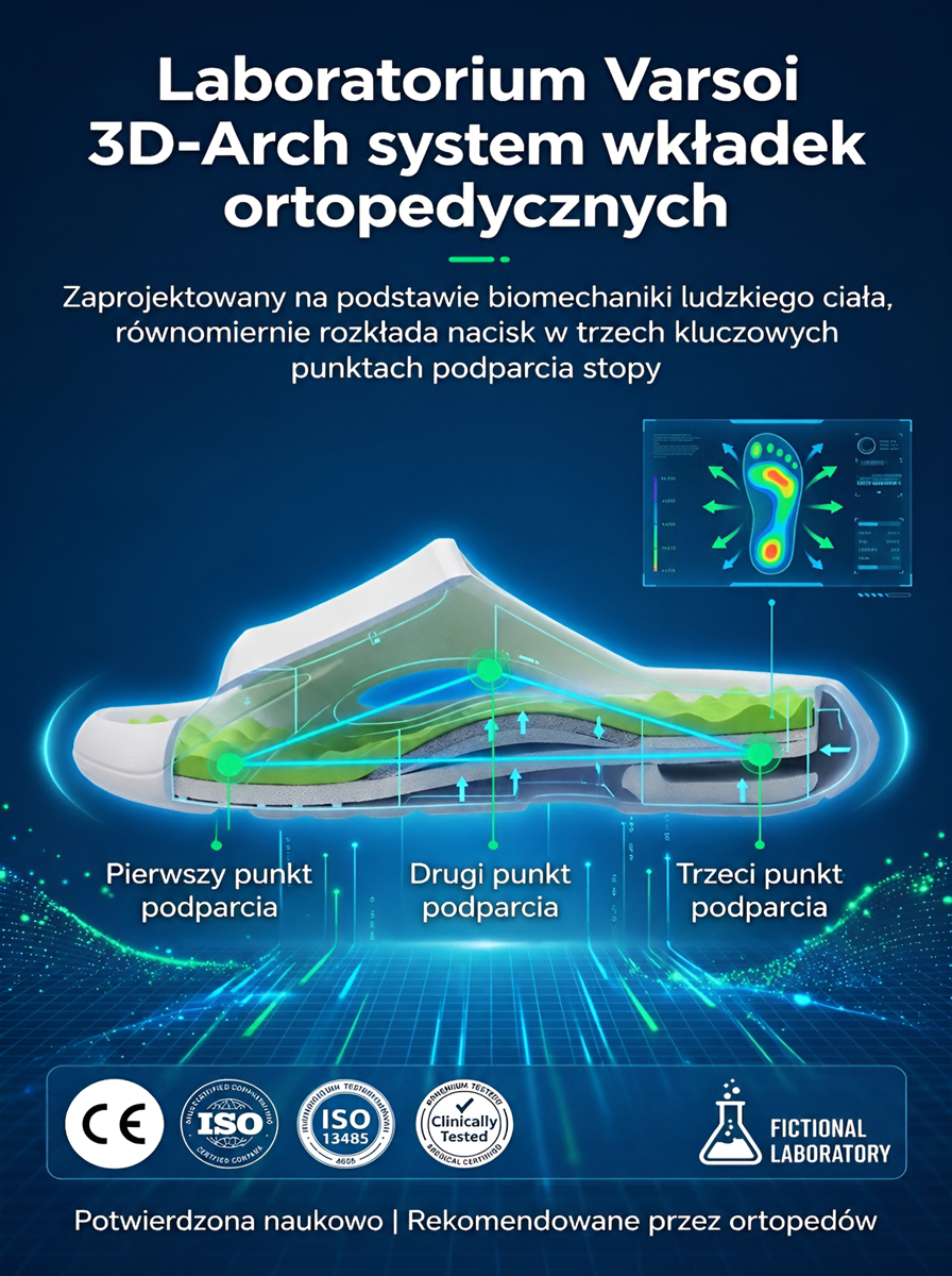 Ergonomiczne Klapki 3D z Masażem SPA | Gruba Podeszwa 4cm i Wsparcie Łuku Stopy