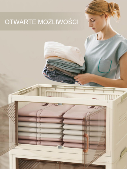  📦 Składana Szafka Bez Montażu | Otwierana na 2 Sposoby | Magnetyczne Drzwi i Kółka | -50% + Druga -30%
