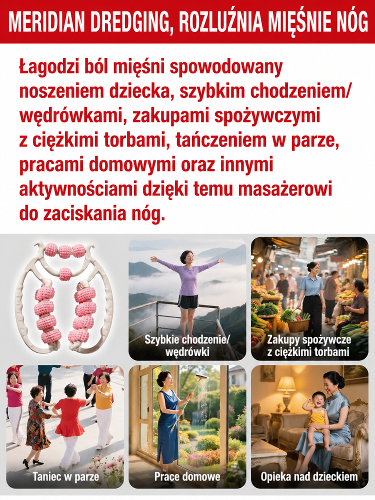 🌟 Nowy ulepszony 28-rolkowy masażer 3D do nóg | Pożegnaj obrzęki, ból i drętwienie nóg (-50% Zniżki)