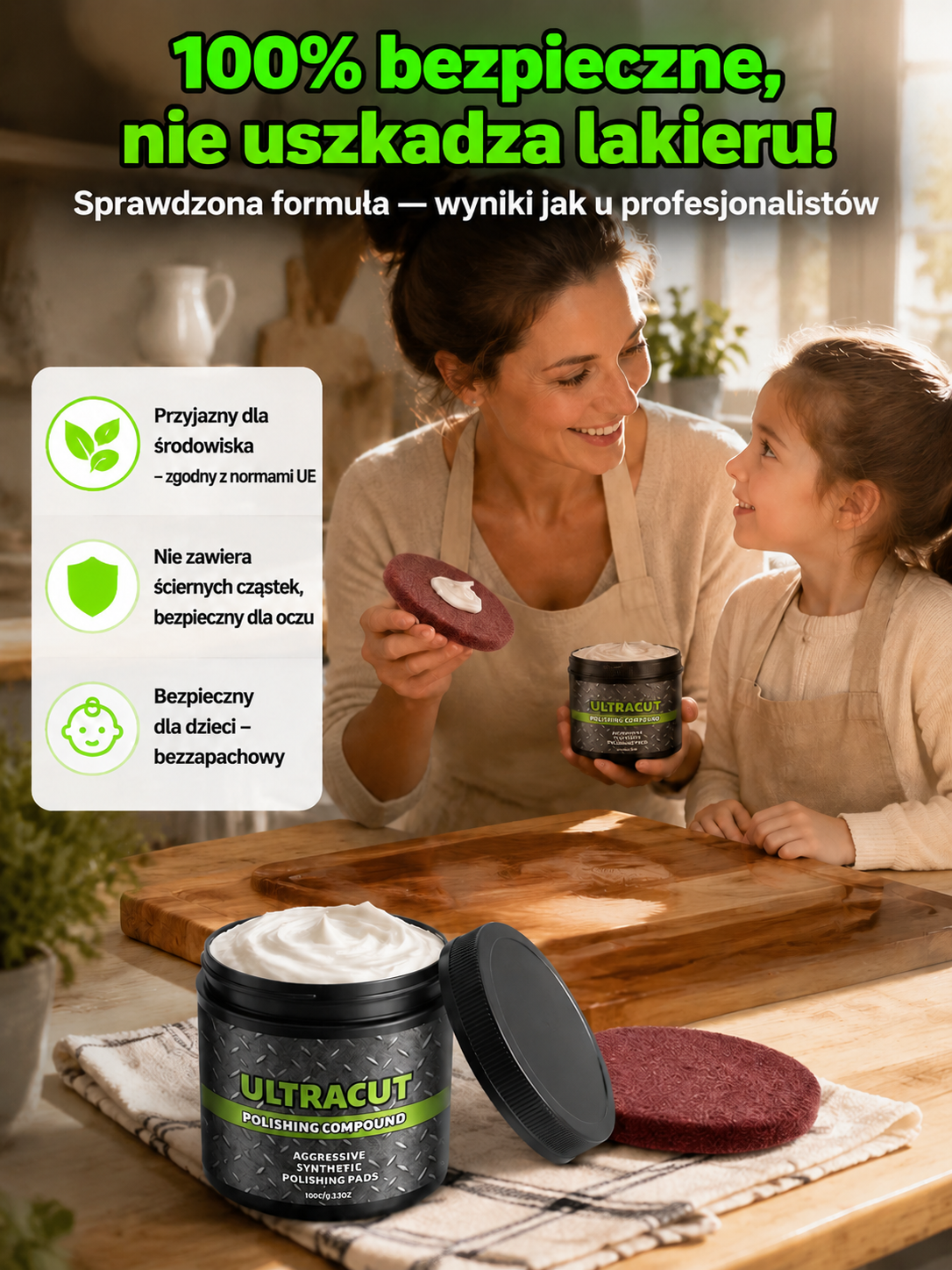 [Nano-Pasta] 1 Słoik = 10 Produktów | Usuwa Rysy, Regeneruje Lakier, Skórę i Drewno (+200% Blasku)