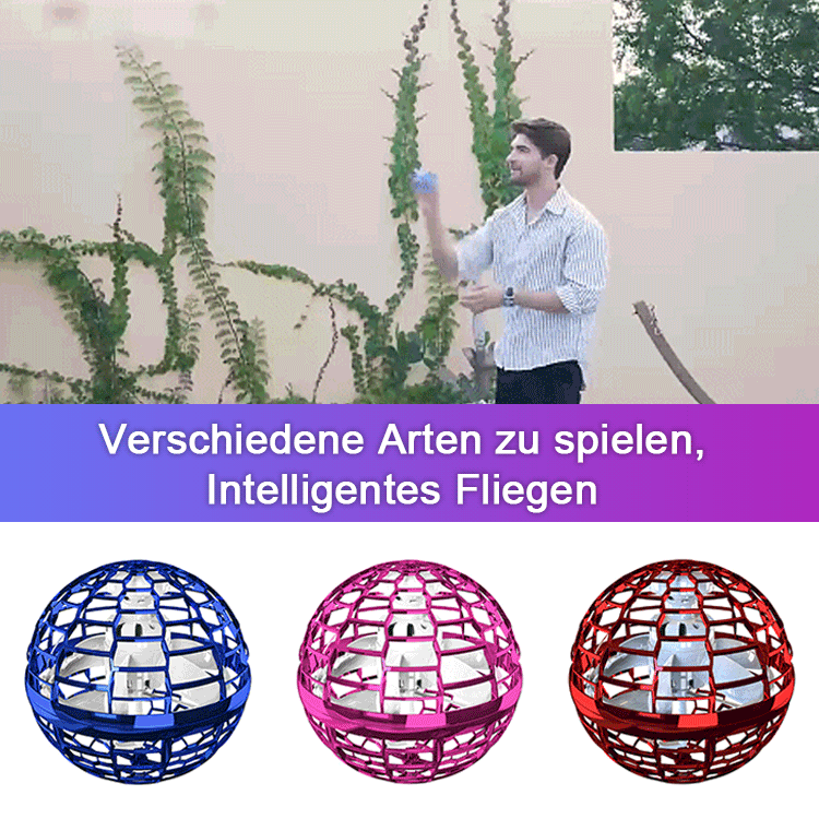 Magiczna Latająca Kula Bumerang LED 360° | Świecące UFO