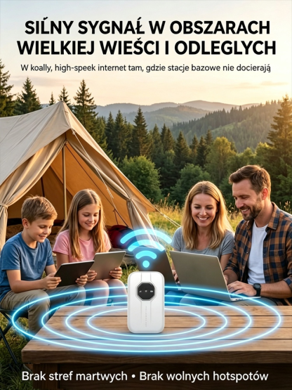 [DOŻYWOTNIO DARMOWE] Satelitarny Router WiFi 5G Nowej Generacji - Bez abonamentu, bez karty SIM (500 Mb/s)