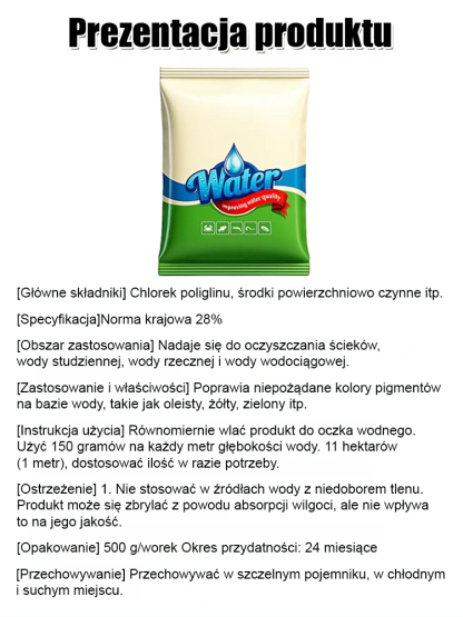  [1 Worek = 10 Akrów] Magiczny Oczyszczacz Wody do Stawu - Krystaliczna Woda w 24H (100% Bezpieczny dla Ryb)