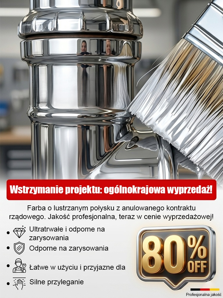 【Może służyć jako lustro】Farba z powierzchnią odbijającą