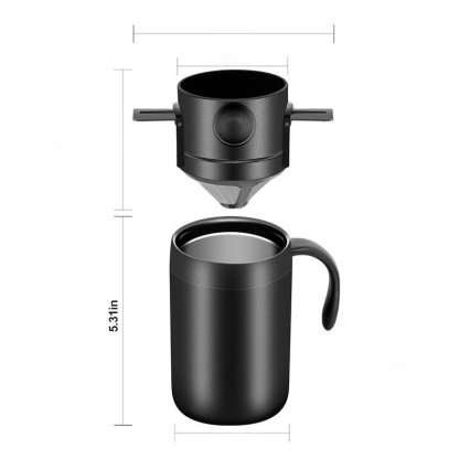 Outdoor-Kaffeethermoskanne aus Edelstahl