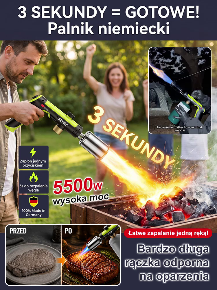 Bestsellerowa palnik propanowy do zapalania na zewnątrz.