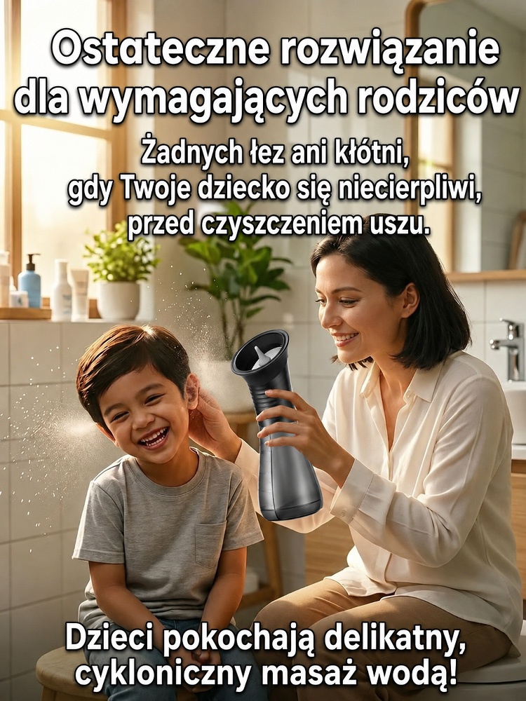 Przenośny ręczny irygator do uszu
