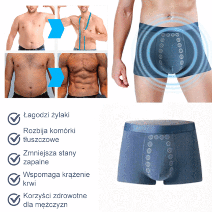 Majtki do masażu magnetycznego męskiego