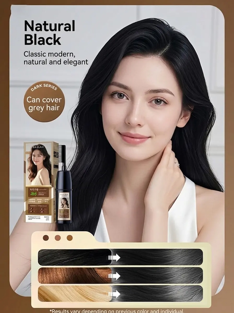 【Dye hair at home alone in 5 minutes】One-comb color hair dye cream