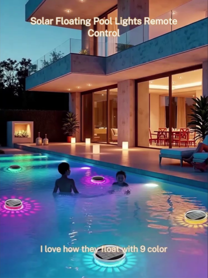【0 Electricity Cost Aurora Pool】Solar Floating Light