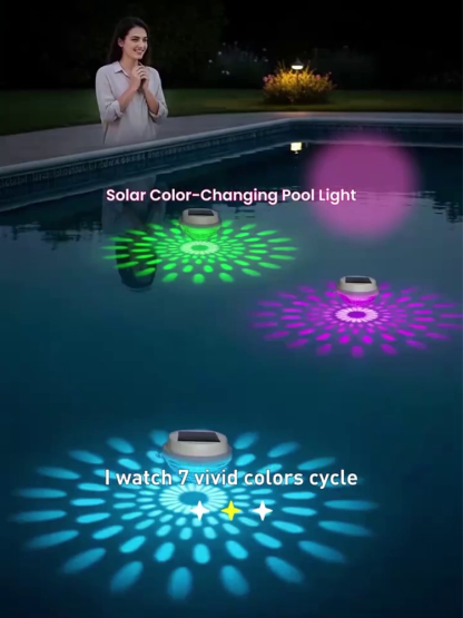 【0 Electricity Cost Aurora Pool】Solar Floating Light