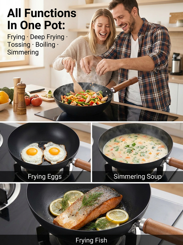 Japanese Heritage Hand-Forged Cast Iron Pan - Generations of Quality
