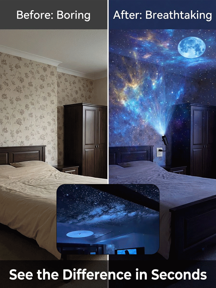 -LED Interchangeable Slide Ambient Projector Light