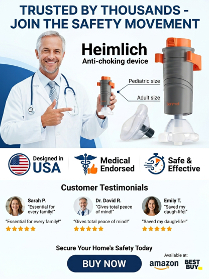 Adult and Child Anti-Choking Device Choking Rescue Training Model