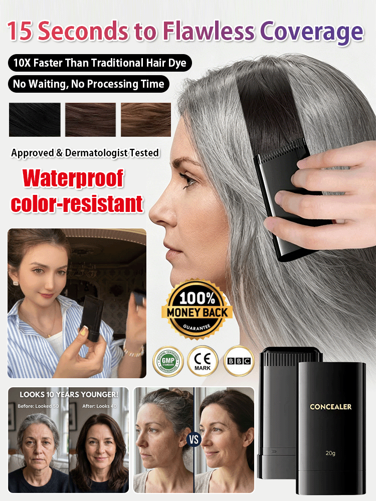 Waterproof and sweatproof white hair concealer stick