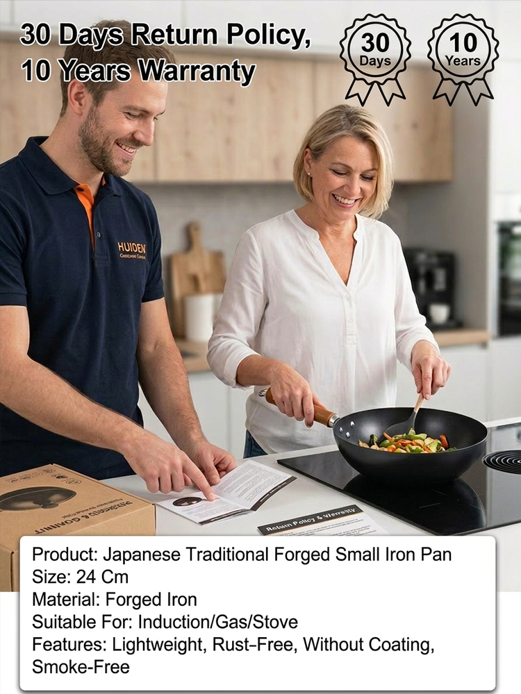 Japanese Heritage Hand-Forged Cast Iron Pan - Generations of Quality