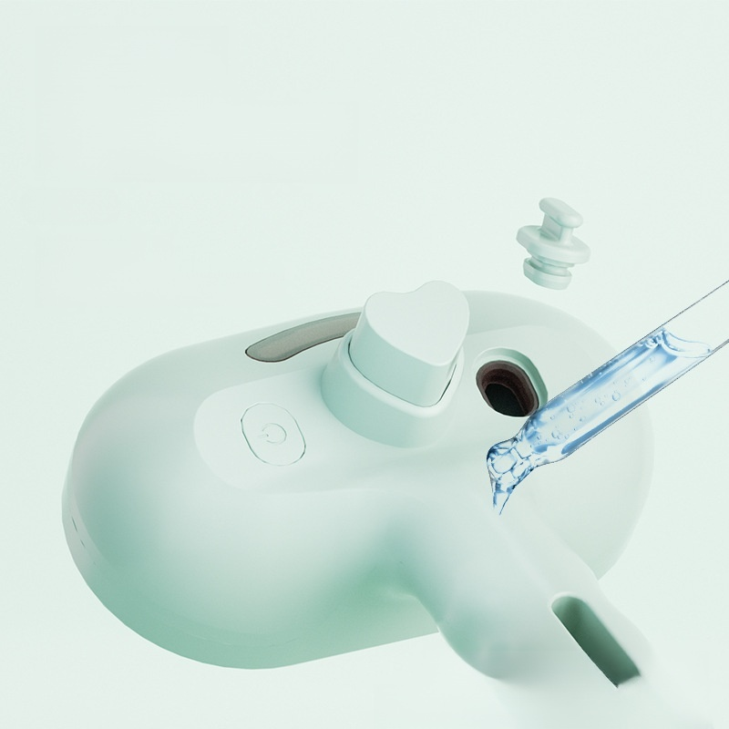 Press-type spray massage comb