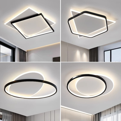 Lámpara de techo LED rectangular moderna y sencilla para sala de estar