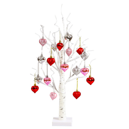 Luces LED en forma de corazón para decoración festiva y árbol