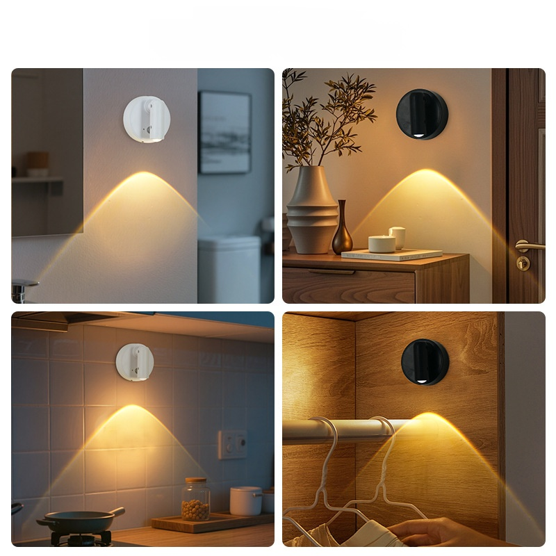 Lámpara de pared magnética sin cables con sensor para habitación