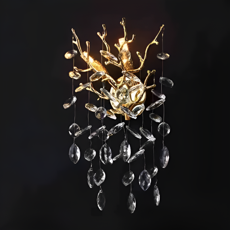 Elegante lámpara colgante de cristal francesa para salón