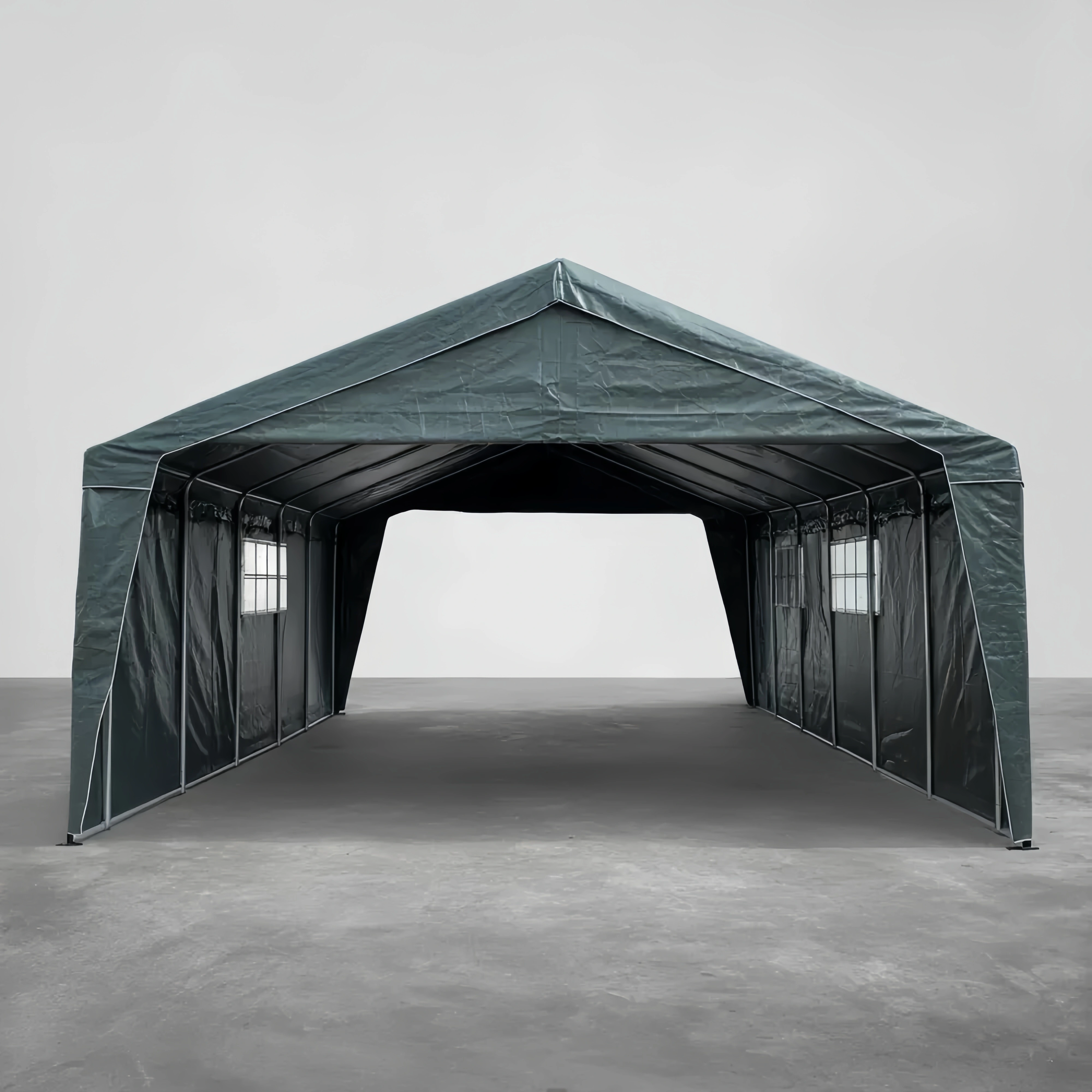 Outdoor-Zelt PVC 6x12x3 m - Dunkelgrün - Wasserdicht