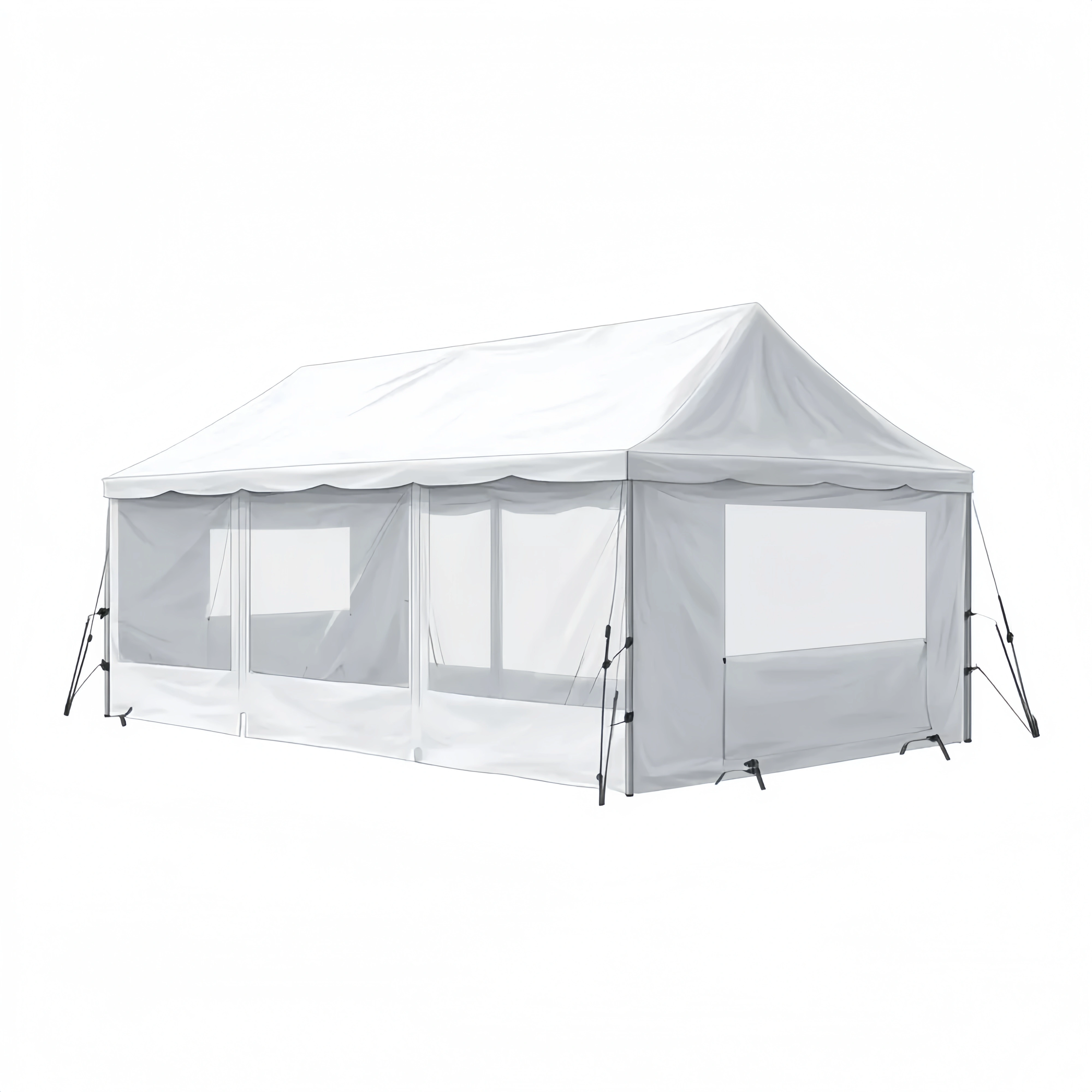 Outdoor-Zelt Wasserdicht 6x3x3 m - Weiß - Robuste Konstruktion