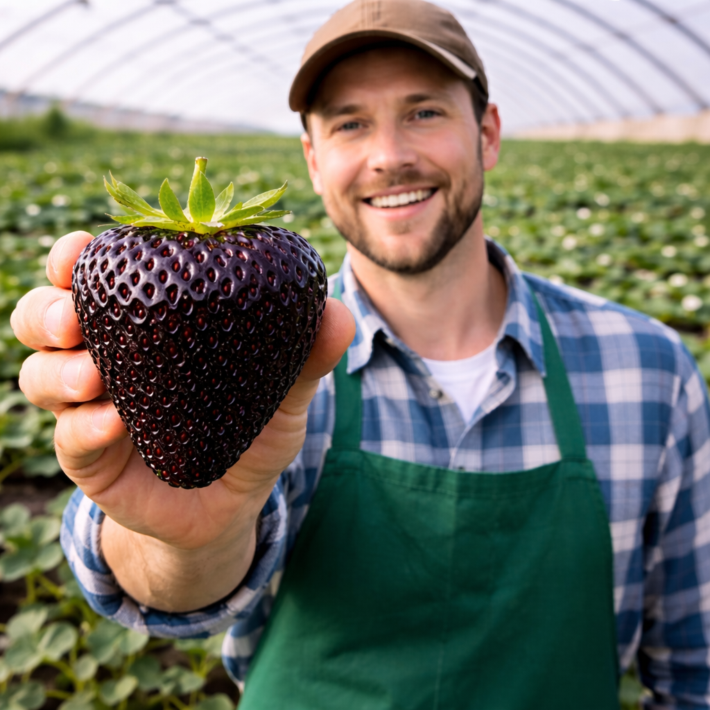 🍓 Semienka obrovskej jahody Black Diamond – sladké, šťavnaté a plné vitamínov, ideálne na pestovanie doma.