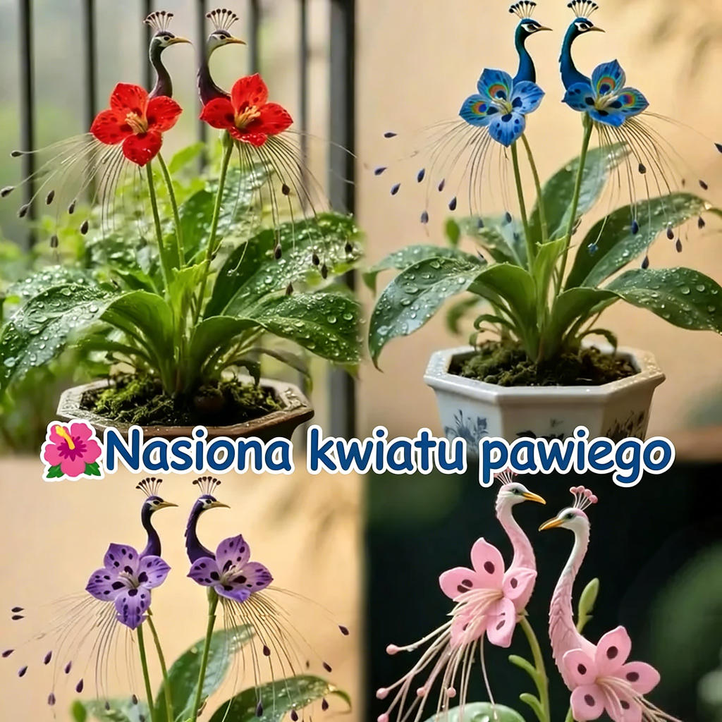 🌺 Nasiona kwiatu pawiego ✨ Łatwe w uprawie