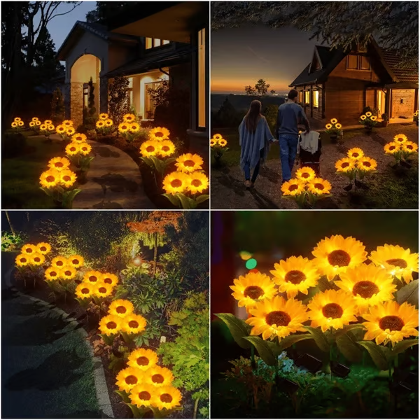 🔥LAST DAY SALE 49% OFF🌻Waterproof Solar Sunflower Light🔥
