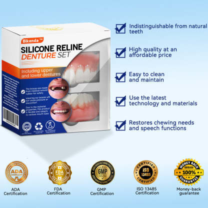 HAIMUZIL™ 🦷Комплект силиконови линийки за протези (съвместими с ADA и одобрени от зъболекари)