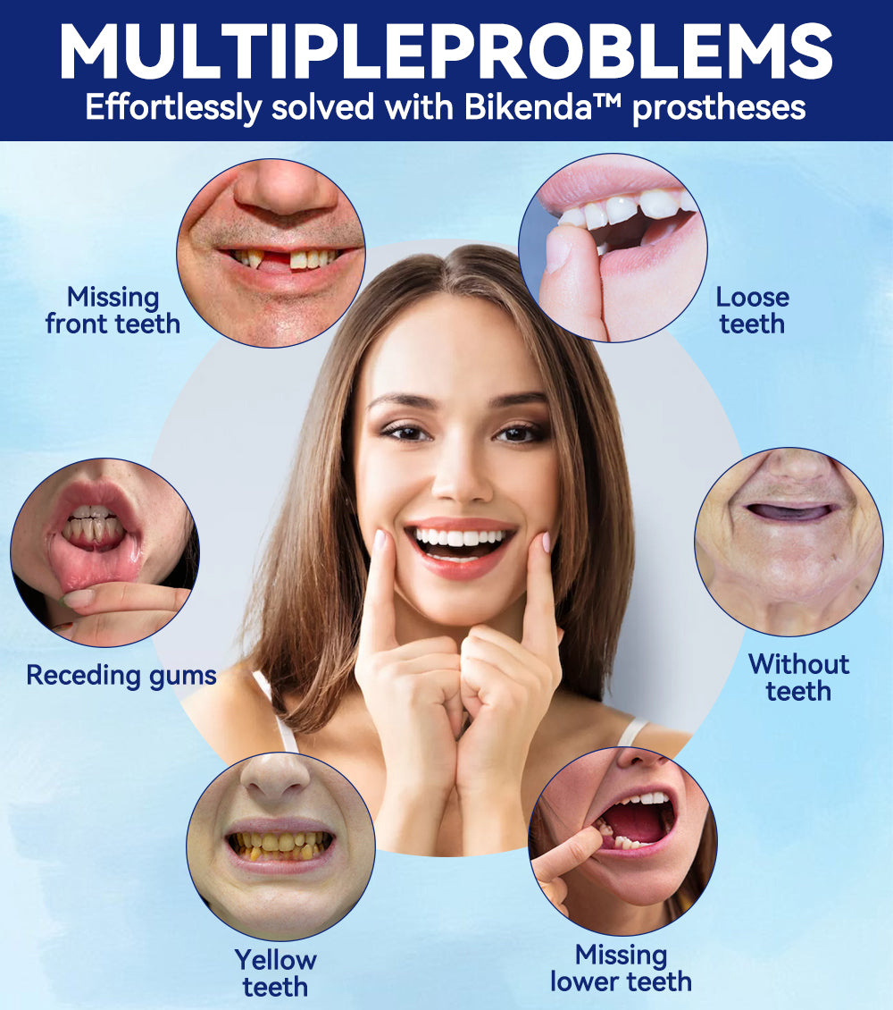 HAIMUZIL™ 🦷Комплект силиконови линийки за протези (съвместими с ADA и одобрени от зъболекари)