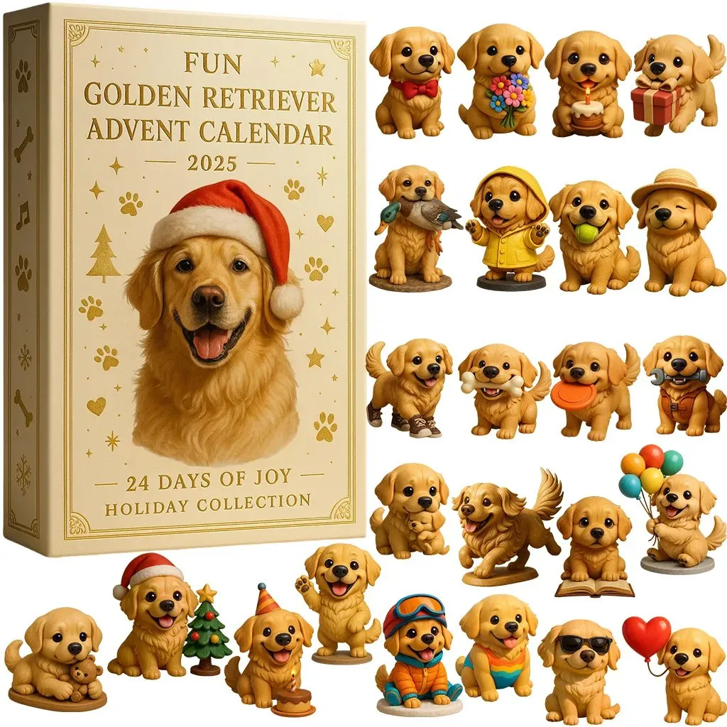🐶Lustiger Golden Retriever Adventskalender 2025