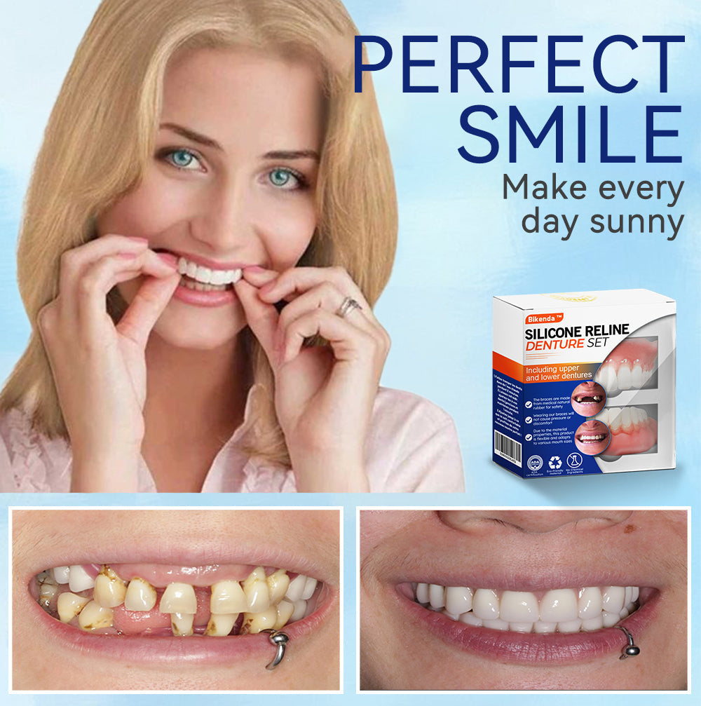 HAIMUZIL™ 🦷Комплект силиконови линийки за протези (съвместими с ADA и одобрени от зъболекари)