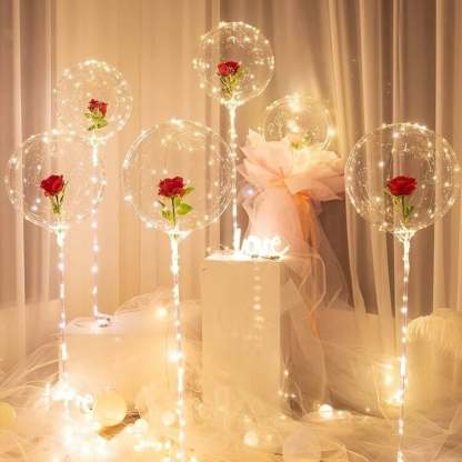 ❤️Kolaich LED Fantasy Rose Balloon Bouquet🎈✨