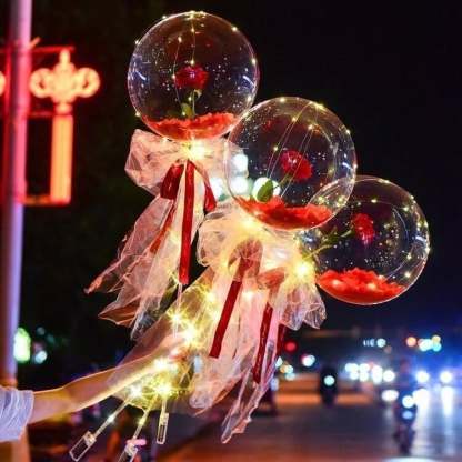 ❤️Kolaich LED Fantasy Rose Balloon Bouquet🎈✨