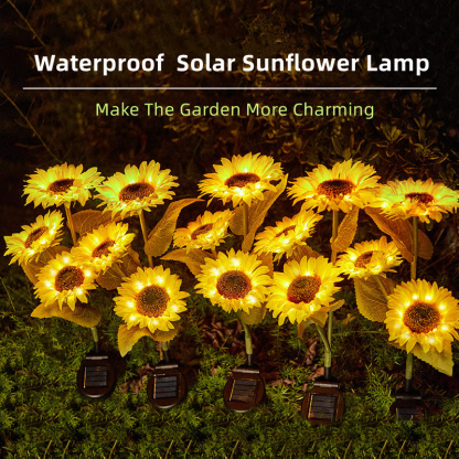 🔥LAST DAY SALE 49% OFF🌻Waterproof Solar Sunflower Light🔥