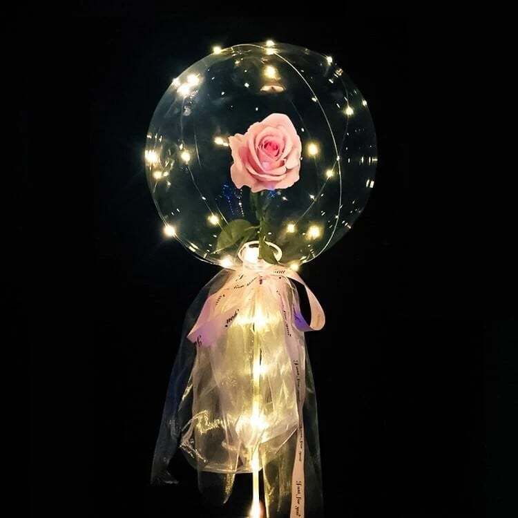 ❤️Kolaich LED Fantasy Rose Balloon Bouquet🎈✨