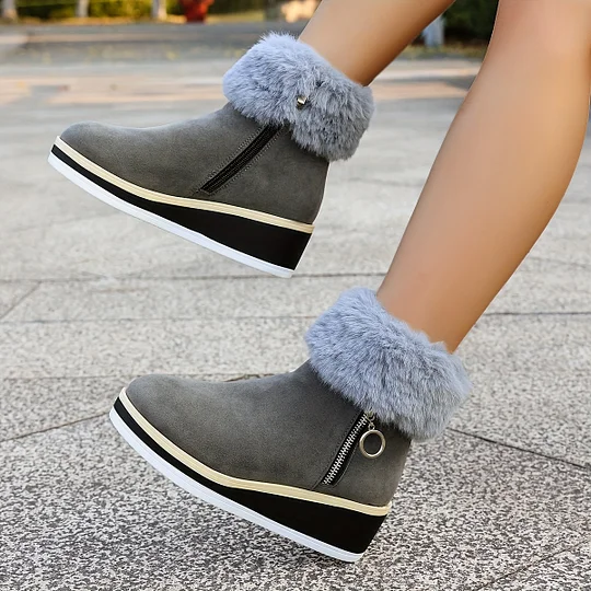 🔥 Ostatni dzień promocji – 50% zniżki – Damskie zimowe, nowe, ortopedyczne botki na grubym obcasie